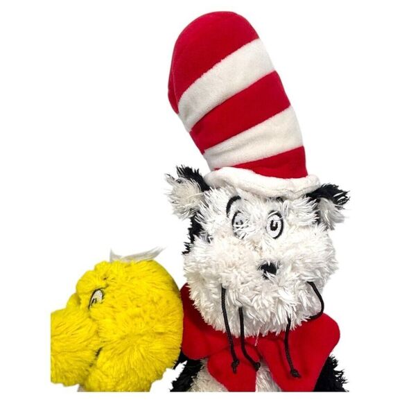 Cat in the hat and star bellied sneech plush toys 8-14" - Picture 3 of 4